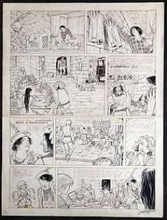 Vicomte - Planche originale (p.21) Balade au Bout du Monde T4 - La pierre de folie - (1988) | Catawiki