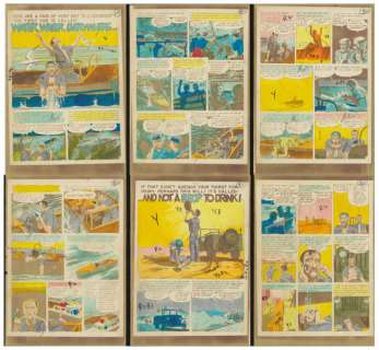 George Evans | Evans - "WATER, WATER, EVERYWHERE…", CRIME SuspenStories # 15 | Russ Cochran