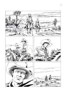 Lucio Filippucci | Tex n. 680 - Filippucci - Tavola Originale "La pista dei Forrester" - Page volante - (2017) | Catawiki