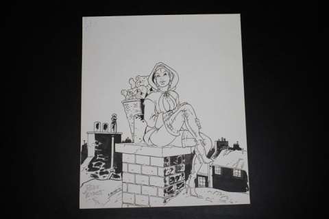 Meynet, Félix - Dessin original - Mère Noël - (1993) | Catawiki