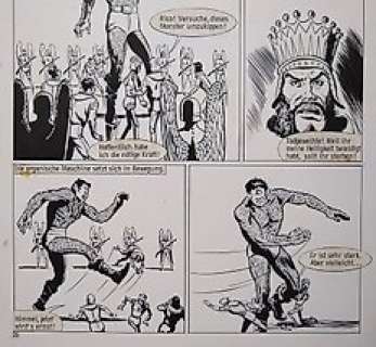 Massimo Belardinelli - Perry Rhodan 29 - 2 originele pagina‘s ‘Atlan‘ - Massimo Belardinelli - Page volante - (1969)