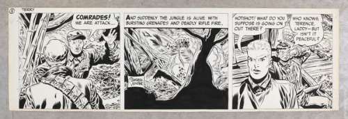 Original Art: Terry and the Pirates Comic Strip March 19, 1954 by George Wunder | mycomicshop.com
