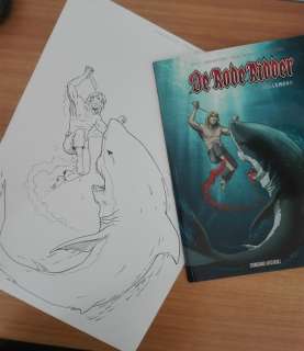 Bono, Fabio | Fabio Bono (De Rode Ridder) - Originele Cover in inkt van album 252 - De Hellemond - Page volante - (2016) | Catawiki