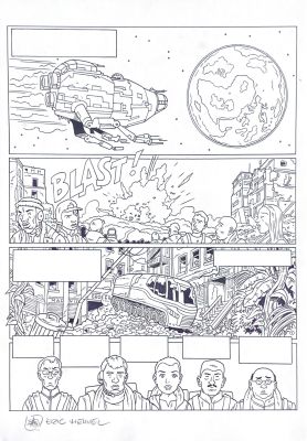 Eric Heuvel 5 pages originales encrées de Pep Nu | Comic Art Masters