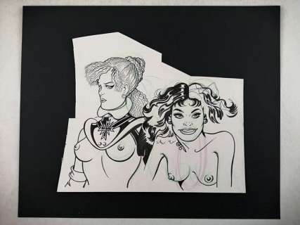 Magnus | Necron - Magnus - original sketch "NobiltÃ  depravata" - Page volante | Catawiki