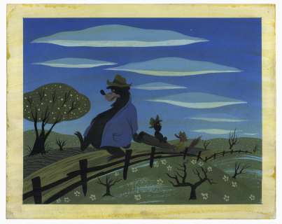 Disney Original Concept Painting From 1946 for ’’Song of the South’’ by Mary Blair -- Measures 13.5’’ x 11’’ | Nate Sanders