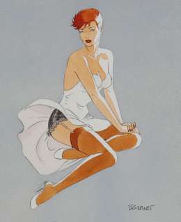 Berthet | Pin-Up, illustration Ã  la mine de plomb et Ã  l&#… | Millon