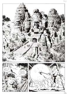 Fabrizio Busticchi E Luana Paesani | Mister No n. 333 - Busticchi/Paesani - 5x Tavole Originali "Il tempio proibito" - Page volante - (2003) | Catawiki