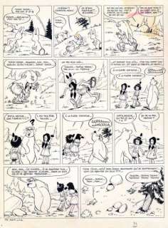 Bussemey | Roger Moky et Poupy Planche du récit La colère du Sorcier... | Vermot et Associés