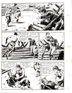 Gallieno Ferri | Zagor n. 75 - Tavola Originale "La mano di Allah" G.Ferri - Page volante - EO - (1971) | Catawiki