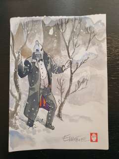 Maltaite, Eric | Maltaite, Eric - Dessin original couleur - Choc - (2021) | Catawiki