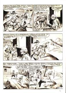 Essegesse | Il Grande Blek n. 33-12 - 2x Tavola Originale EsseGesse - Page volante - EO - (1970) | Catawiki