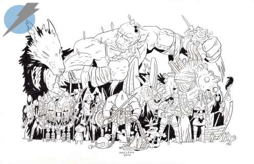 Andrew Maclean - head lopper issue tpb vol. 1 page pinup