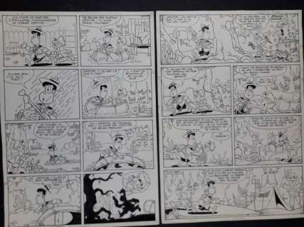 Guido Scala | Pepito - 2x Tavole Originali nn. 3, 4 "Baldo" - Page volante - Exemplaire unique | Catawiki