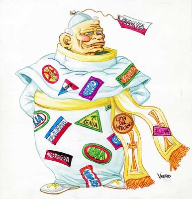 “Papa Wojtiylia” – vignetta pubblicata su “L’Espresso” | Cart Gallery