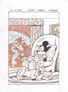 Esteban | Esteban - Original Coversketch - Mickey Mouse & Pluto | Catawiki
