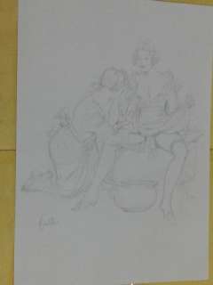 Leone Frollo | Leone Frollo - original artwork "il bide’ della contessa " firmata - Page volante - Exemplaire unique | Catawiki