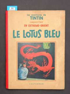 Â«Le Lotus bleuÂ». Editions Casterman 1936. Album en noir et blanc. Edition | Tessier Sarrou