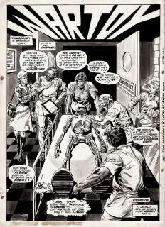 George  Perez Rico Rival - Unknown worlds of science fiction #2 p 1 splash (1975)