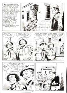 Guglielmo Letteri | Tex n. 325 - G.Letteri - Tavola Originale "La morte scende dal cielo" - Page volante - Exemplaire unique - (1987) | Catawiki