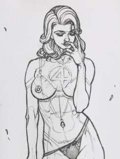 Ignacio Noè | Ignacio Noé â€œAfter workâ€ - illustrazione originale a matita 25x34 cm - datata e firmata - Page volante (2021) | Catawiki