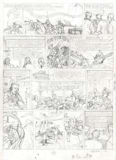 Teun Berserik | Blake et Mortimer, La vallée des immortels, menace sur Hong Kong, planche originale à la mine de plomb pour cet album paru en 2018 chez Blake et Mortimer. | Septimus