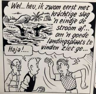 Pom (Jozef Van Hove) | Piet Pienter en Bert Bibber - Originele pagina (strook 75-78) - De diamantmijnen van koningin Salami - (1957) | Catawiki