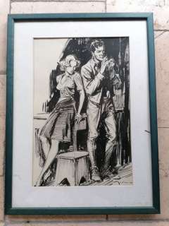 Walter Molino | Walter Molino - Illustrazione originale - Page volante - Exemplaire unique - (1937) | Catawiki