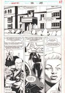 Joe Rubinstein, Steve Carr - what if...? #40 p. 27 - ‘‘... Storm stayed a thief? ‘‘ - 1992 signed