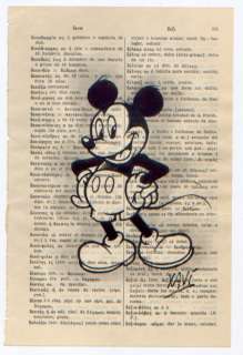 Xavi (Xavier Vives Mateu) | Mickey Mouse - Dibujo original - Mickey, page dictionary - Xavi - (2020) | Catawiki