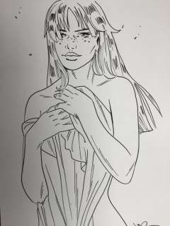 Jim | Jim - Dessin original - Une Nuit Ã  Rome - Marie | Catawiki