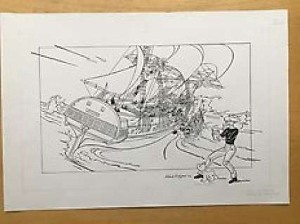 Kuijpers, Henk | Franka - Originele tekening Lutine, Schutblad Gratis Goud - (2021) | Catawiki