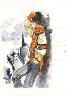 Mikimoto Haruhiko Hand drawing color illustration"The Super Dimension Fortress Macross II" | Mandarake (Big Web)