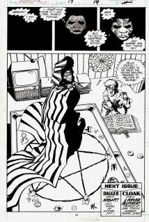 Bob Wiacek Dan Lawlis - strange tales #17 p 11 (awesome cloak splash! ) 1988