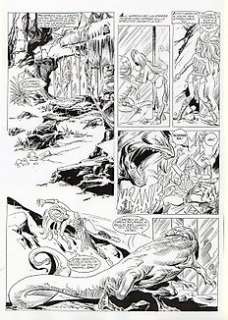 Paolo Ongaro - She-Ra xxx - tavola originale "Il Mago del gelo" - Page volante - EO - (1986)