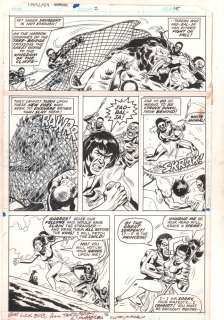Fran Matera, Sal Buscema - tarzan annual #2 p. 15 - tarzan, lion, babe, and savages - 1978