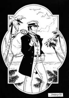 Elisabetta Barletta - Corto Maltese - E. Barletta - omaggio a Corto - Page volante - Exemplaire unique (2021)