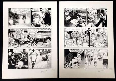 Fabio Civitelli | Tex n. 443 - Civitelli - tavole originali "Il Ritorno della Tigre Nera" 2 tavole originali - Page volante - Exemplaire unique - (1997) | Catawiki