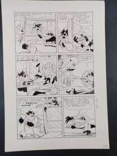 Romano Scarpa | Topolino n. 500 - R. Scarpa - tavola originale "Gancio vince sempre!" - Page volante - Exemplaire unique - (1965) | Catawiki