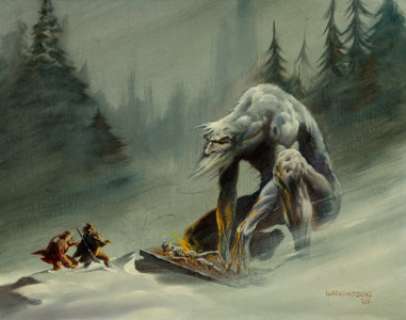 Bernie Wrightson (American, 1948-2017)
 The Bernie Wrightson Treasury cover, 1969
 Oil on canvasboard
 14 x 18 in.
 Sign... | Heritage