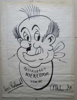 Merho | Merho - Originele tekening - Kiekeboe - Saperdeboere - (1987) | Catawiki