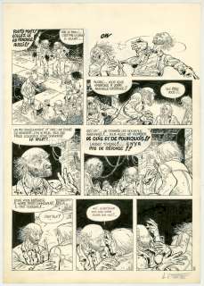 Laurent Vicomte - Planche originale (retouches au correcteur blanc, texte au feutre) - Balade au bout du monde