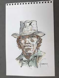 Hermann | Hermann - Dessin original couleur - Red Dust | Catawiki