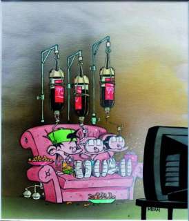 Midam - Kid Paddle Rare dessin en couleur directe réalisé pour le Kid Paddle