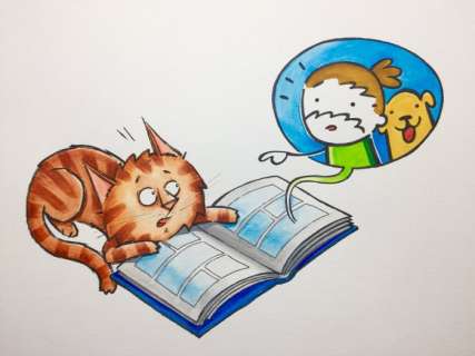 Andrea Musson | Andrea Musso - Illustrazione originale - Cit. Sio & Super Cane - (2021) | Catawiki