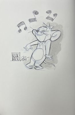 TOM ET JERRY ARTBOOK - DÉDICACÉ PAR OSCAR MARTIN : JERRY N°3 | Pulp’s