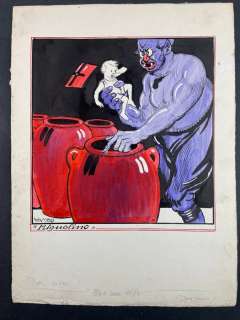 Yambo (Enrico Novelli) | Yambo - Mignolino - Page volante - Exemplaire unique | Catawiki