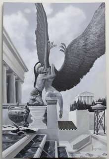 Richard Hescox | Hescox - THE SENTRY, Painting,  Signed (1980) | Russ Cochran