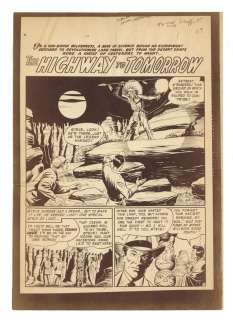 Production Proof from Unexpected (1956) #3, The Highway to Tomorrow | mycomicshop.com