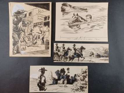 Sergio Tarquinio / Donatelli | Sergio Tarquinio / Donatelli - Collana Ranch - Page volante - Exemplaire unique | Catawiki